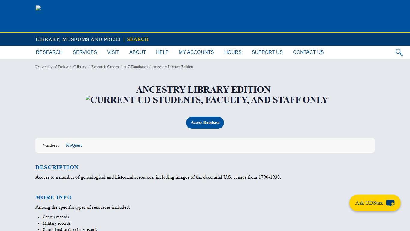 Ancestry Library Edition