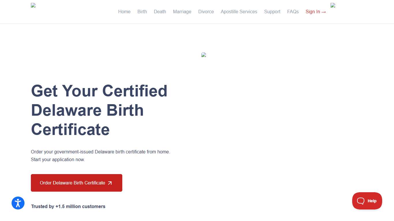 Order Delaware (DE) Birth Certificates with Confidence